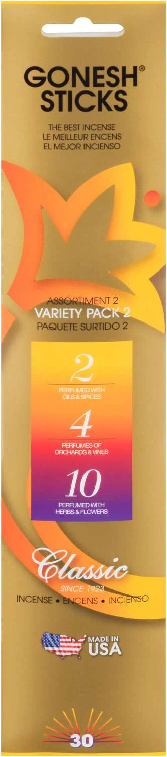 Gonesh Sticks Incense Variety Pack 2/4/10 – 30 Sticks - ANNS BEAUTY SUPPLY